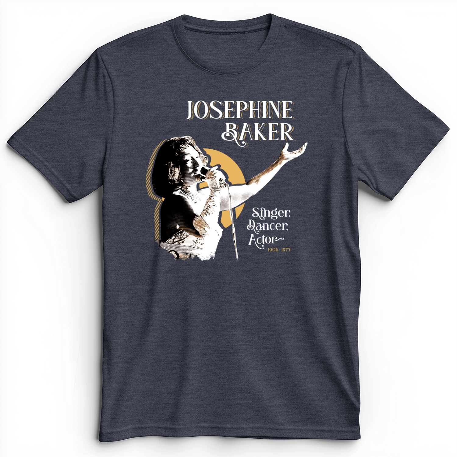 Josephine Baker Premium Tee Heather Navy / S