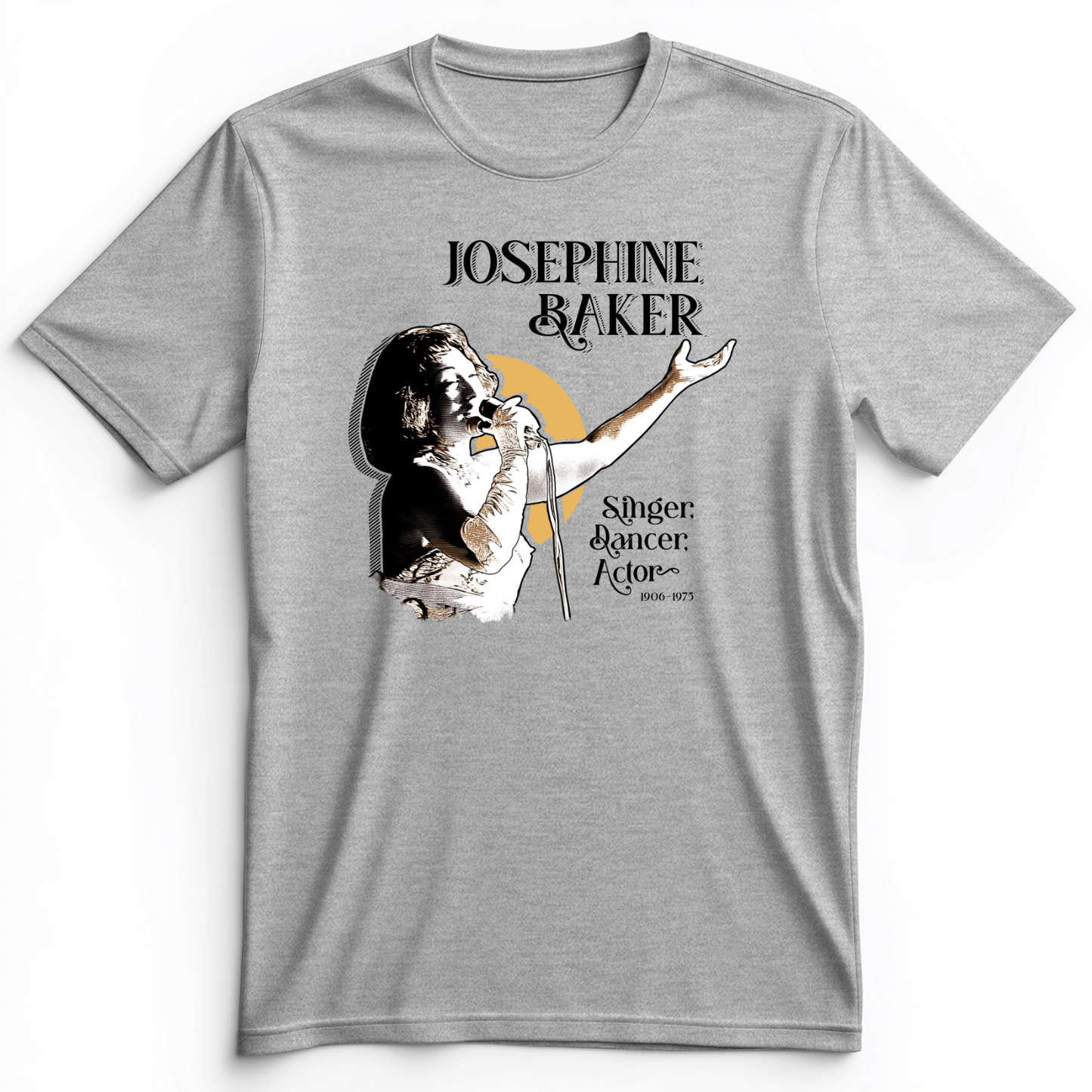 Josephine Baker Premium Tee Athletic Heather / S