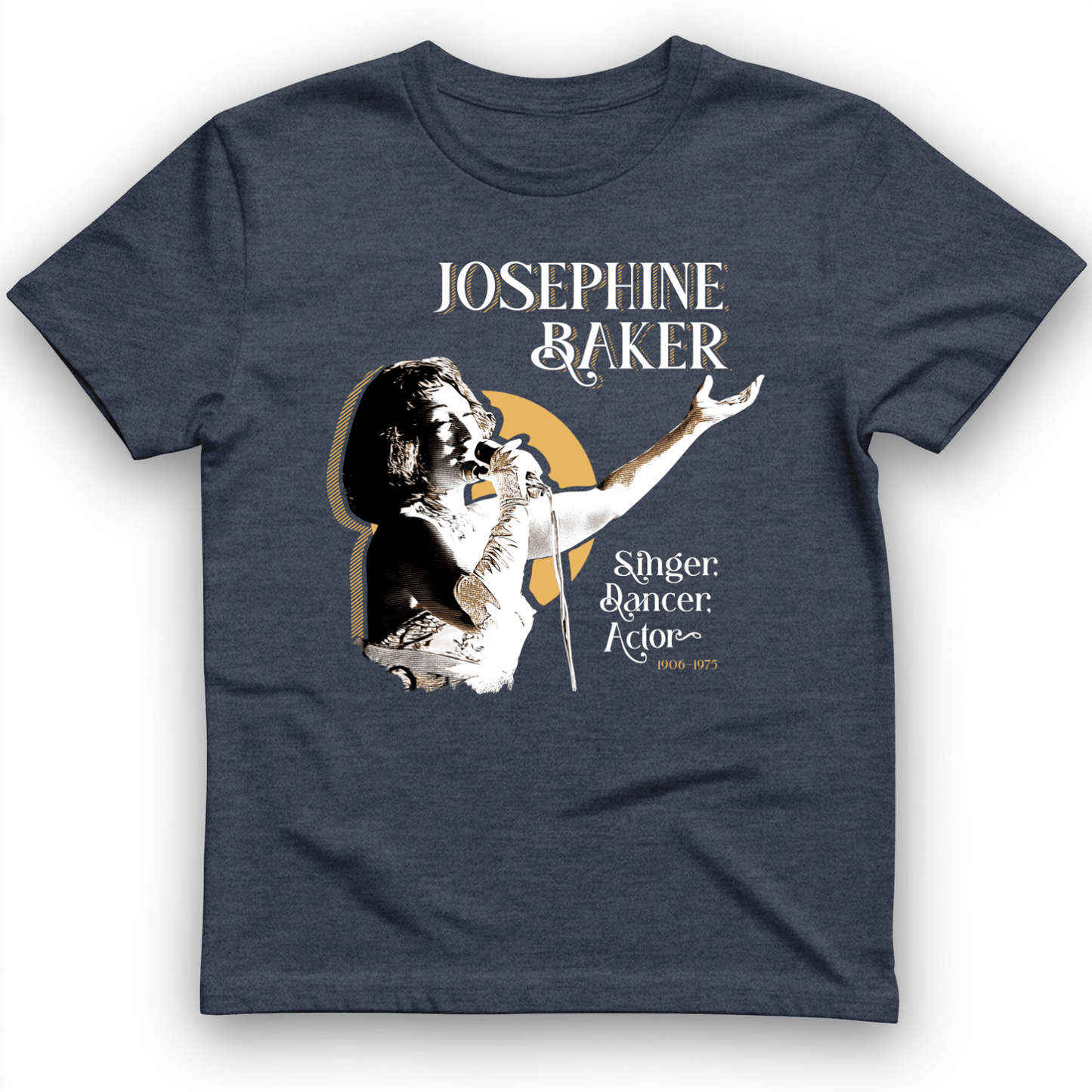 Josephine Baker T-Shirt Heather Navy / S