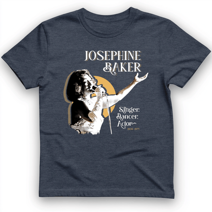 Josephine Baker T-Shirt Heather Navy / S