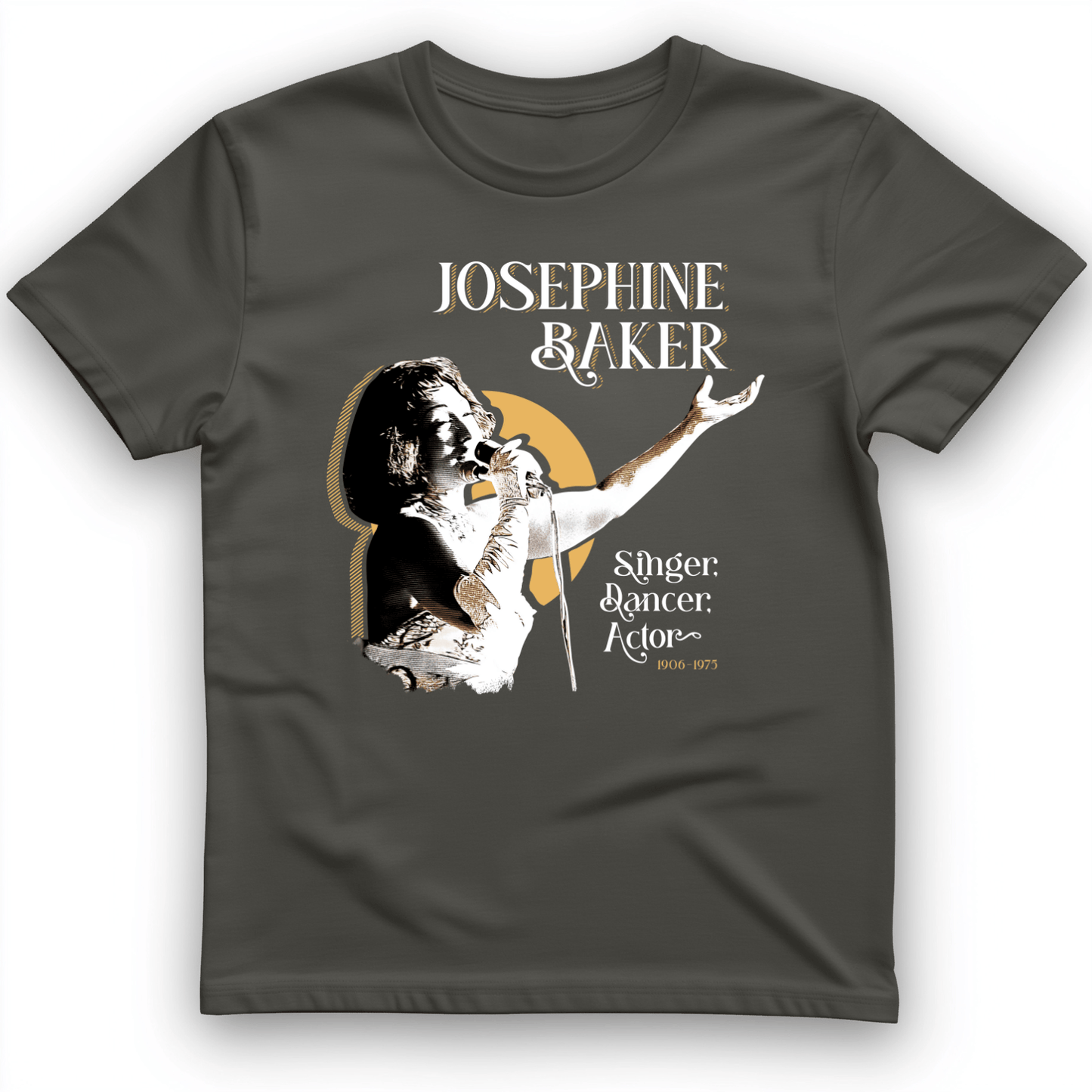 Josephine Baker T-Shirt Charcoal / S
