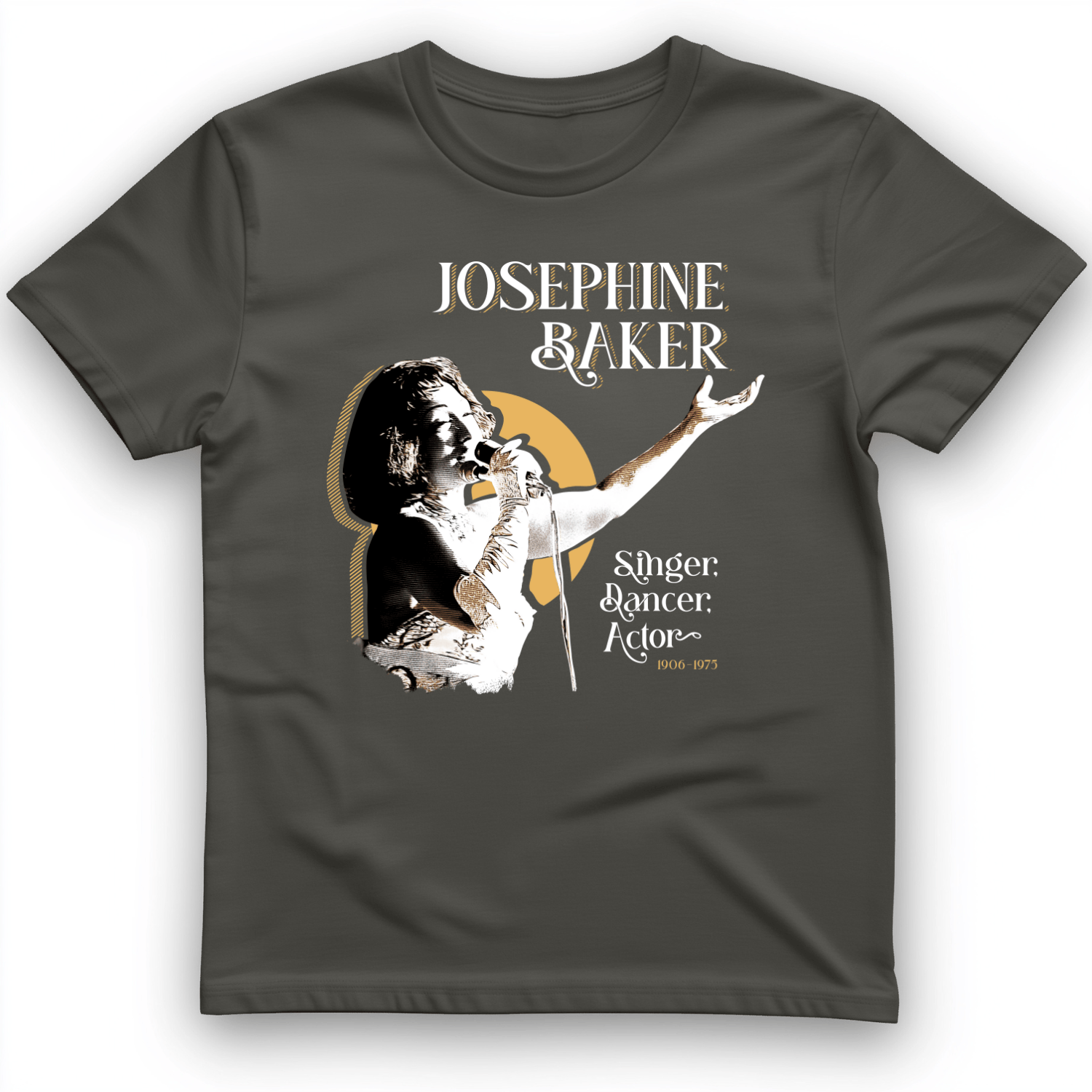 Josephine Baker T-Shirt Charcoal / S
