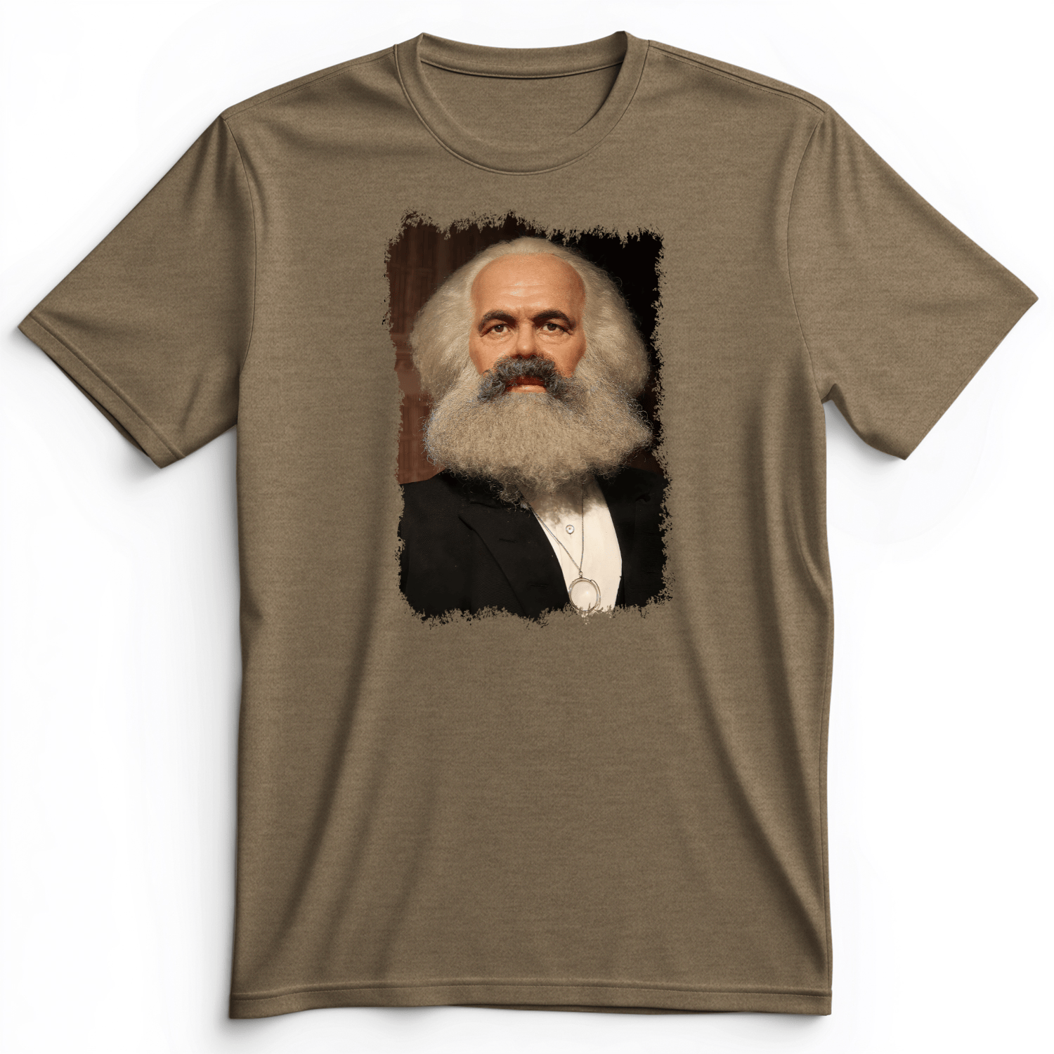 Karl Marx Premium Tee Heather Olive / S