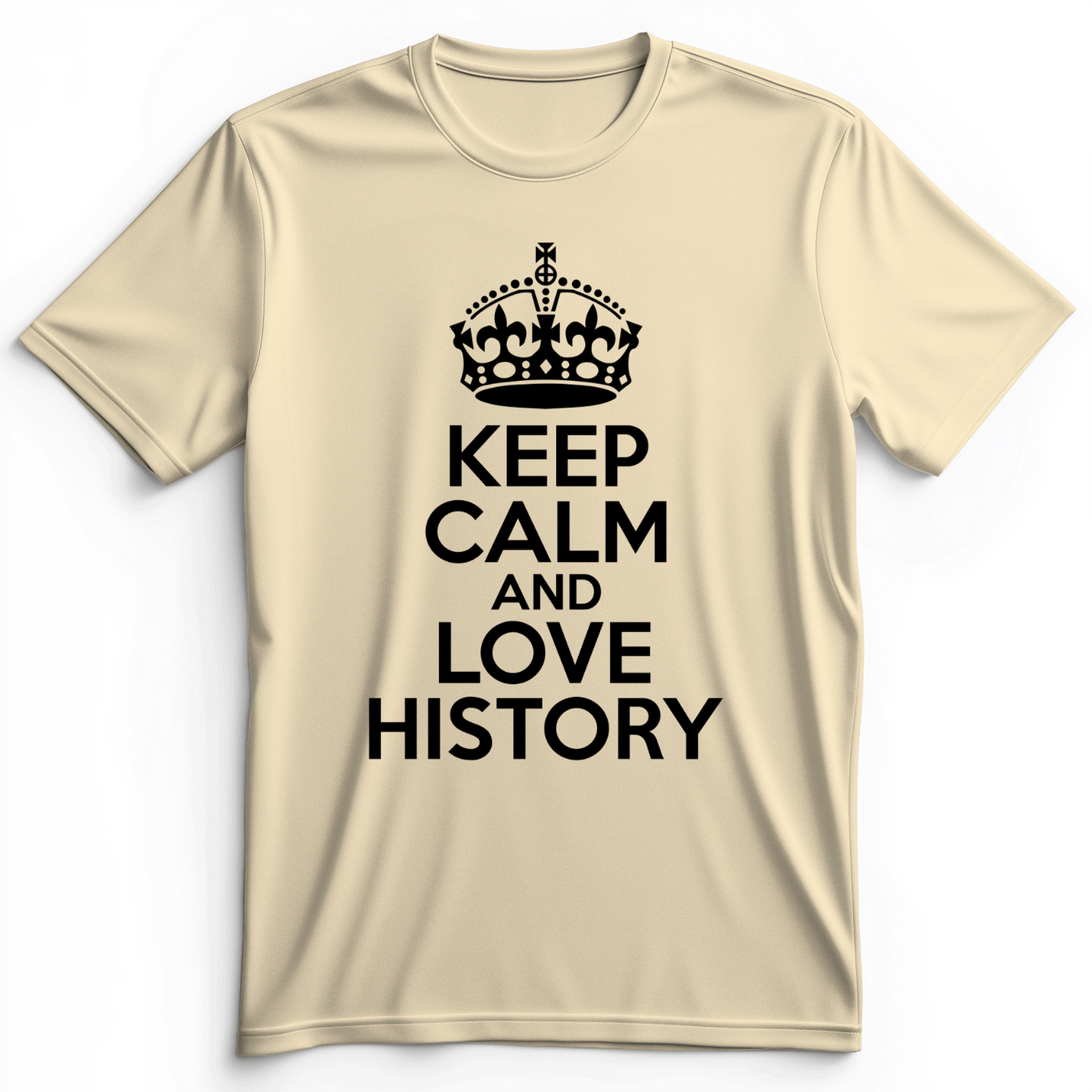 Keep Calm and Love History Premium Tee Natural / S
