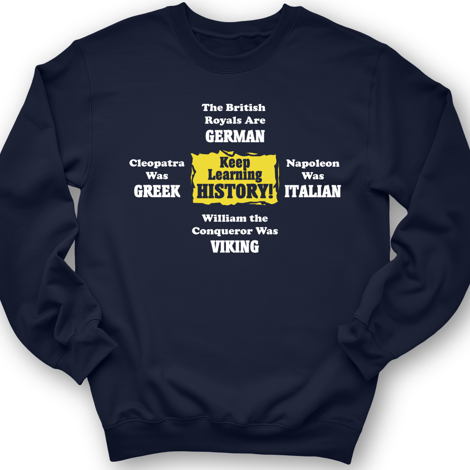 Keep Learning History Crewneck Navy / S