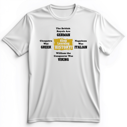 Keep Learning History Premium Tee White / S