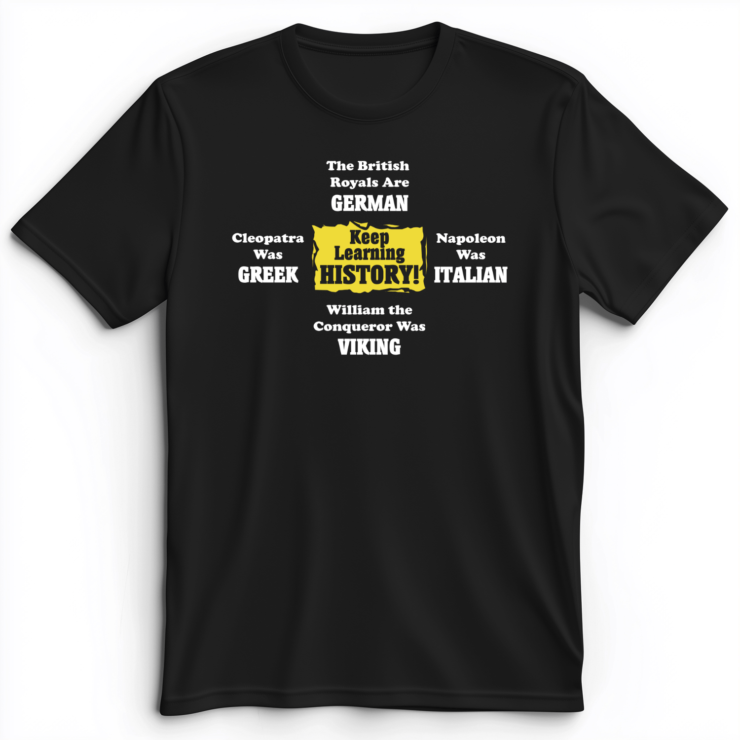 Keep Learning History Premium Tee Black / S