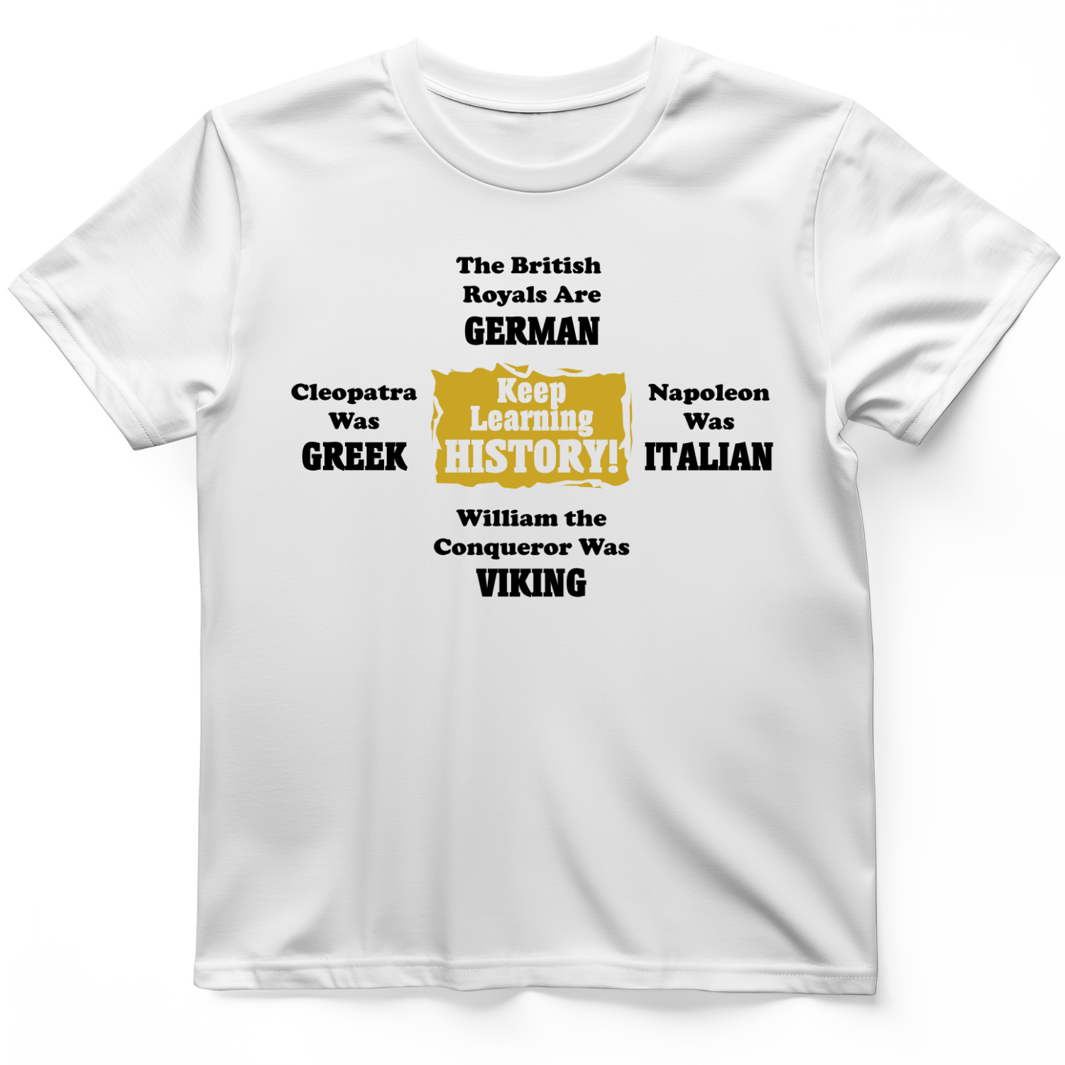 Keep Learning History T-Shirt White / S