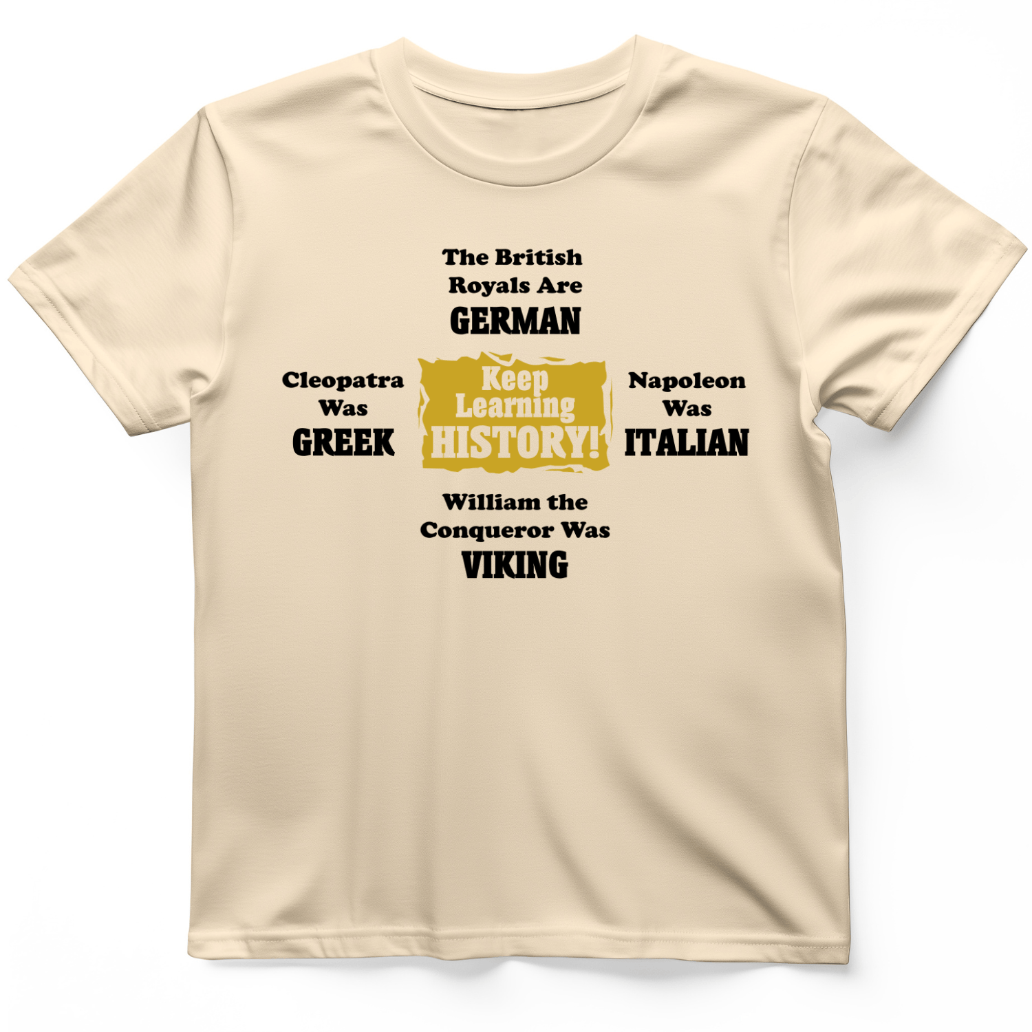 Keep Learning History T-Shirt Natural / S