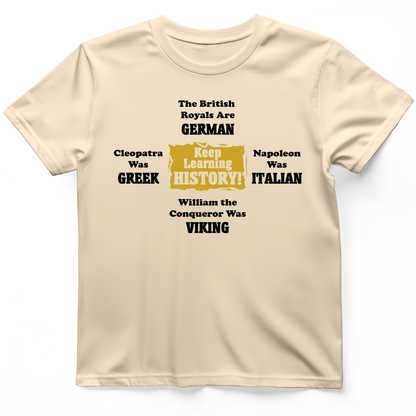 Keep Learning History T-Shirt Natural / S