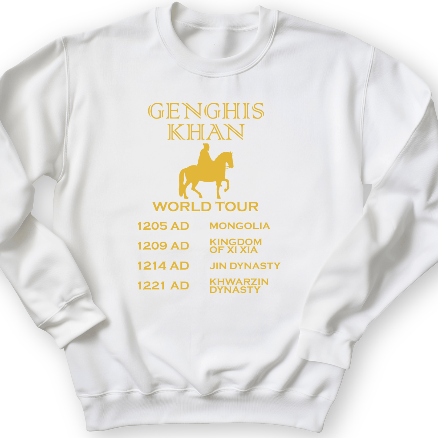 Khan World Tour Crewneck White / S