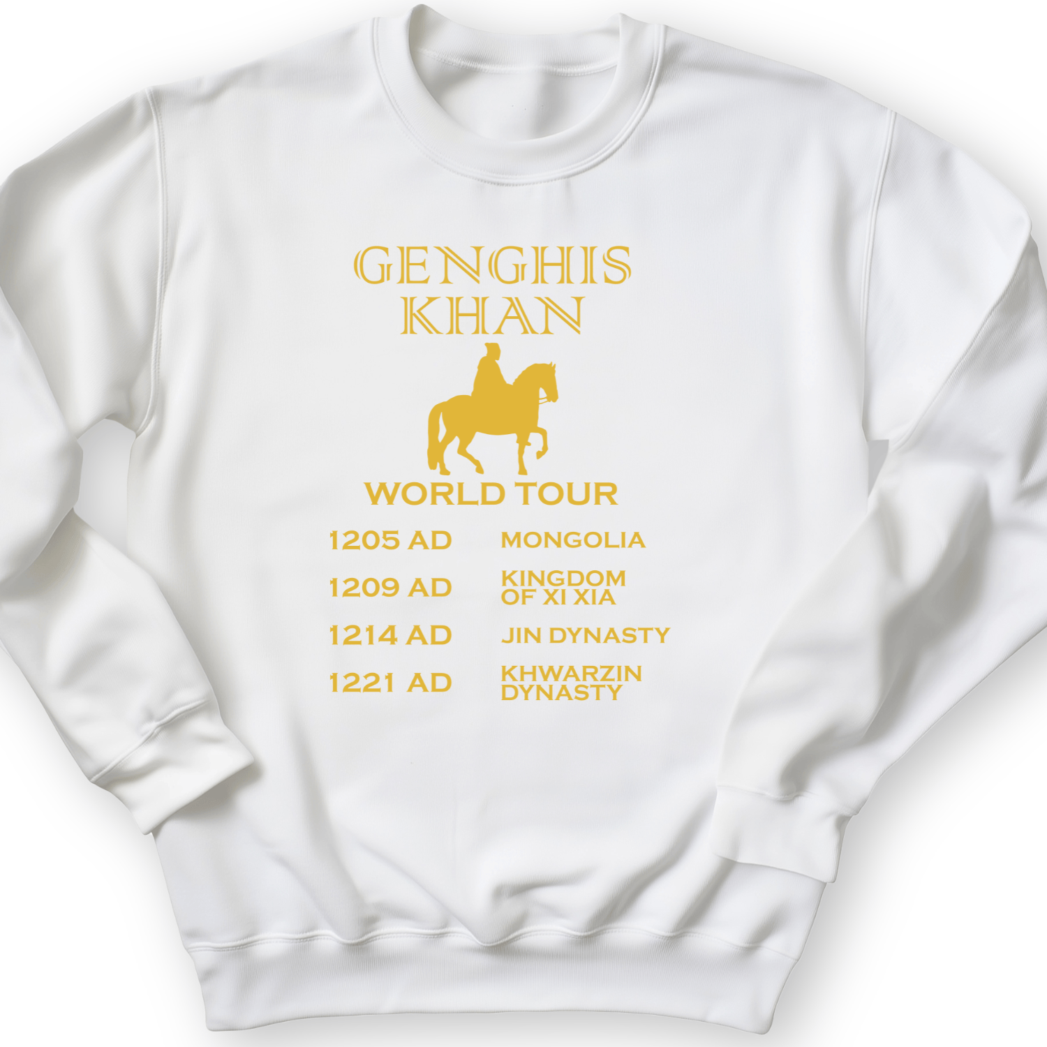 Khan World Tour Crewneck White / S