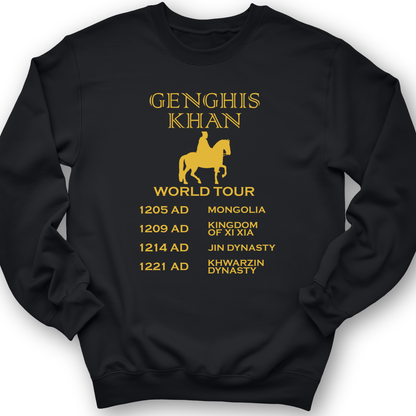 Khan World Tour Crewneck Black / S