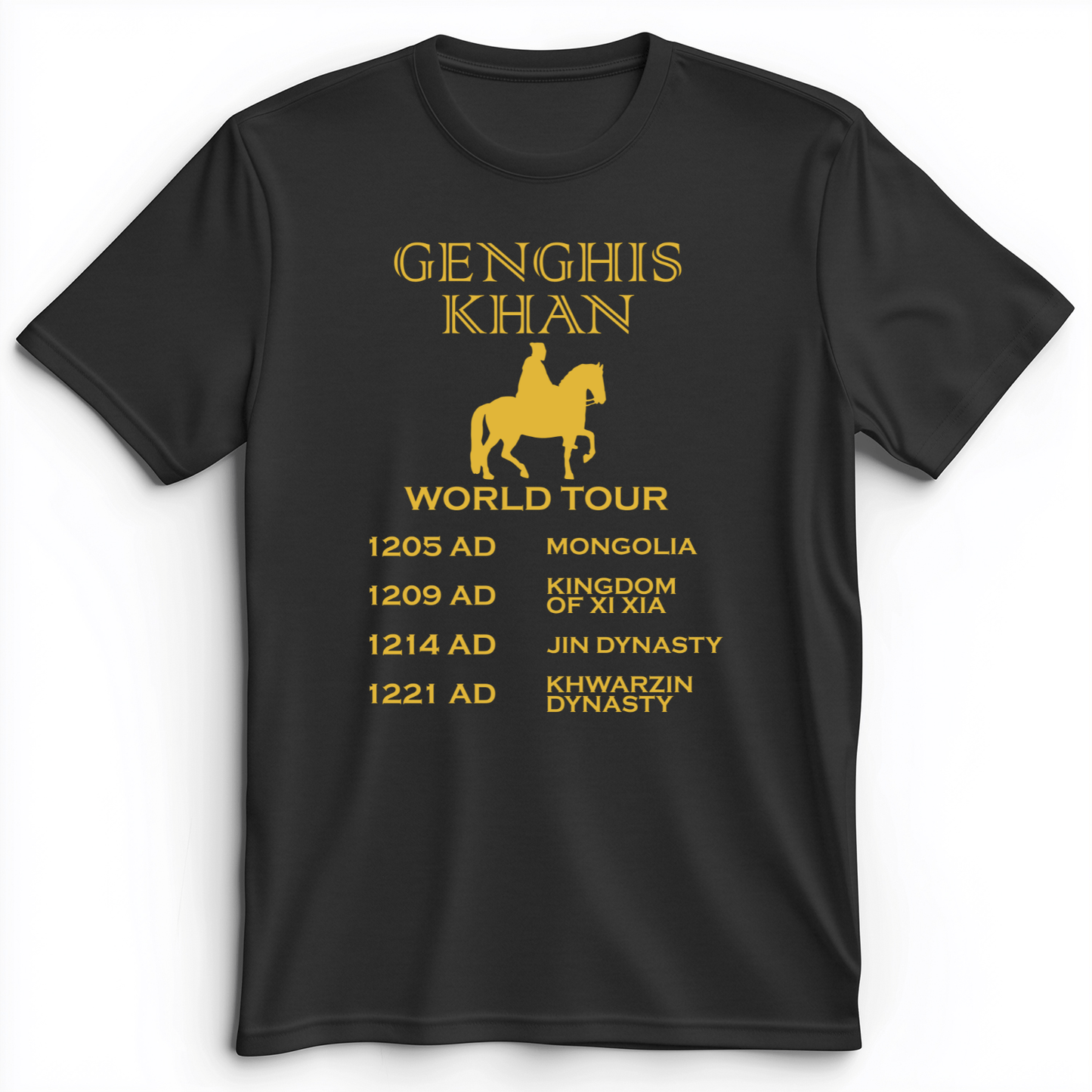 Khan World Tour Premium Tee Dark Grey Heather / S