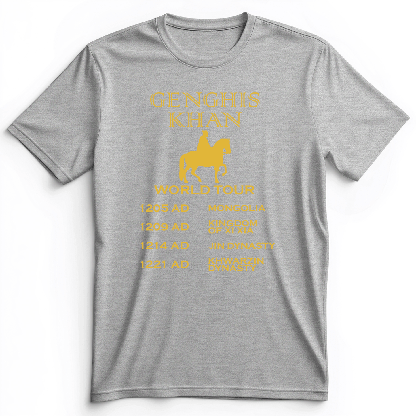 Khan World Tour Premium Tee Athletic Heather / S