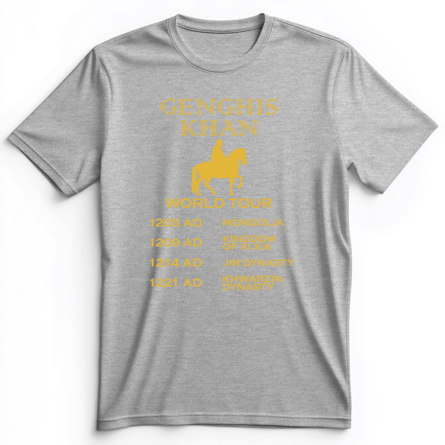 Khan World Tour Premium Tee Athletic Heather / S