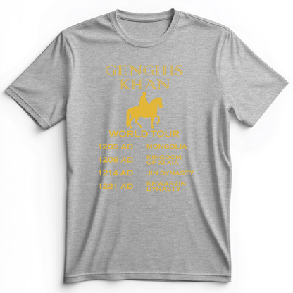 Khan World Tour Premium Tee Athletic Heather / S
