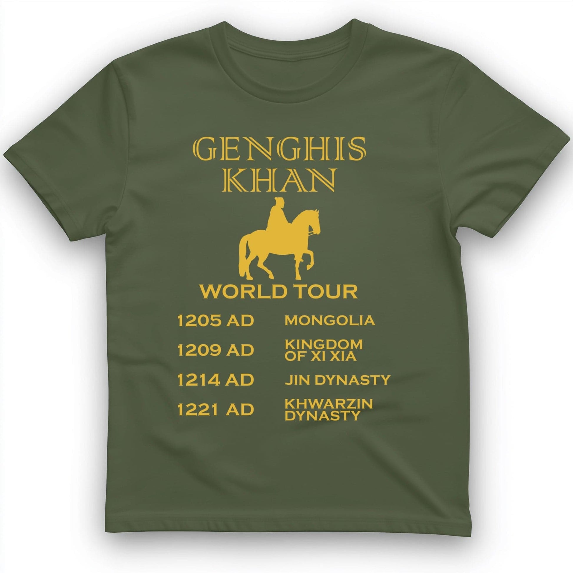 Khan World Tour T-Shirt Military Green / S