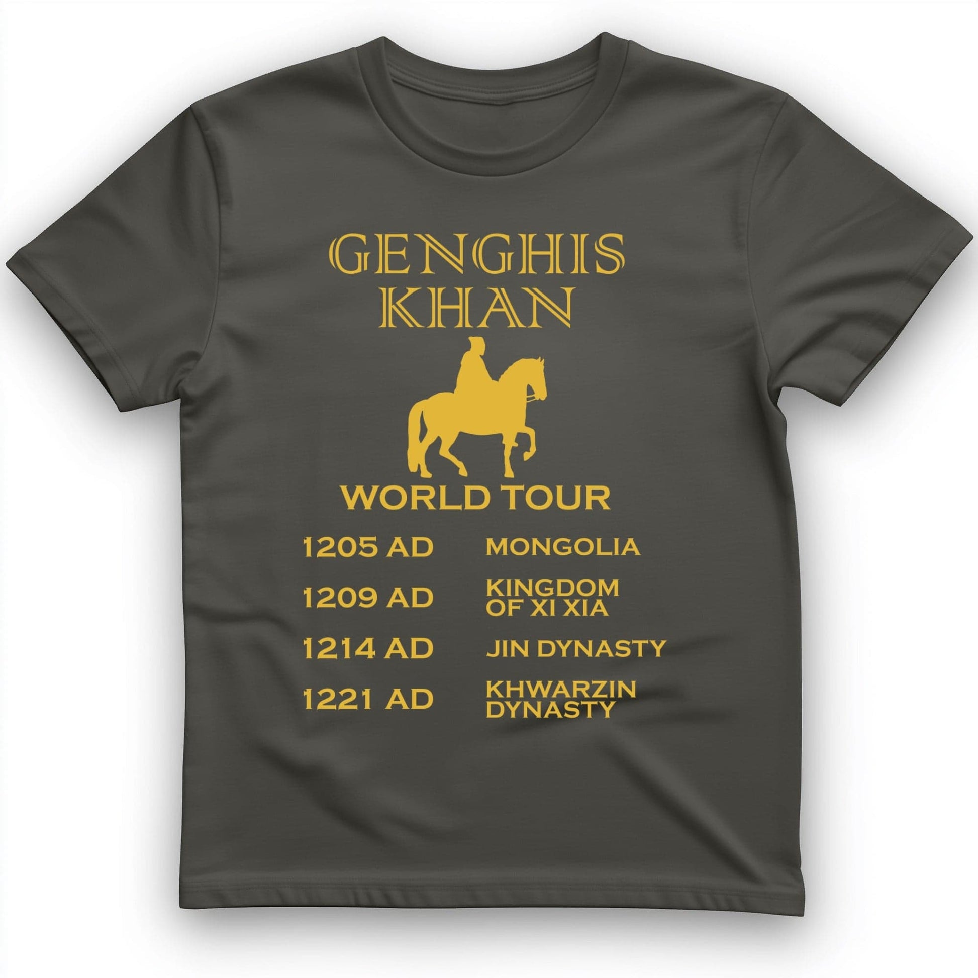 Khan World Tour T-Shirt Charcoal / S