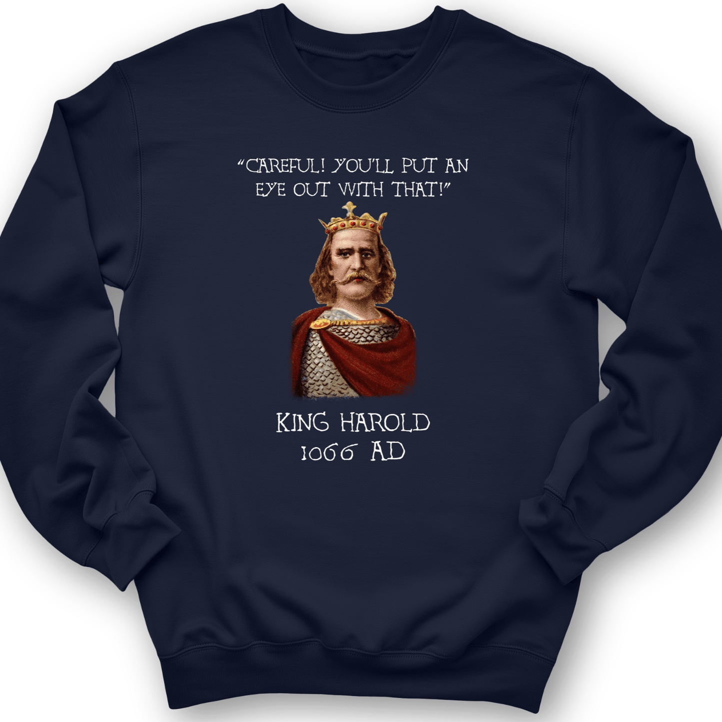 King Harold - Take Your Eye Out Crewneck Navy / S