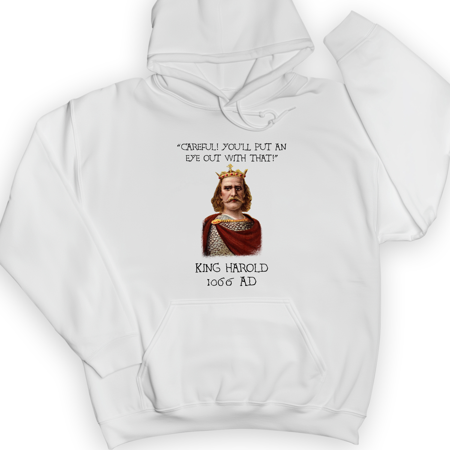 King Harold - Take Your Eye Out Hoodie White / S