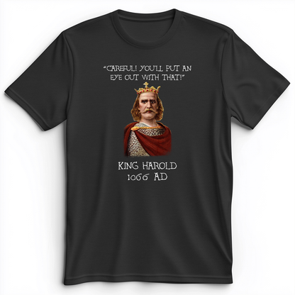 King Harold - Take Your Eye Out Premium Tee Dark Grey Heather / S