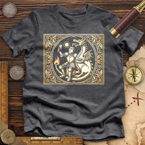 Knight and Dragon Selfie High Quality Tee