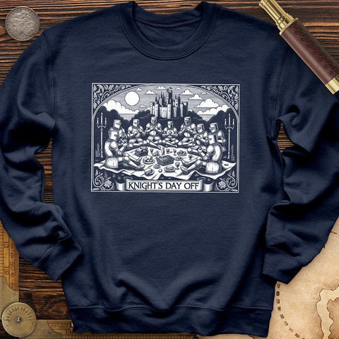Knight's Day Off Crewneck Navy / S