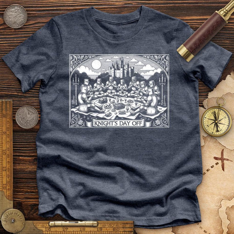 Knight's Day Off High Quality Tee Heather Navy / S