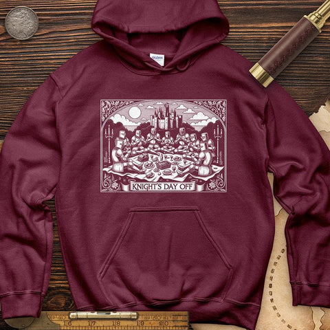 Knight's Day Off Hoodie Maroon / S