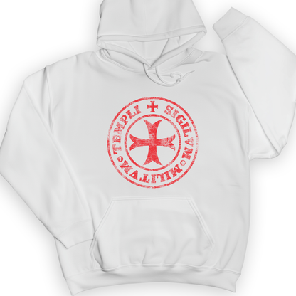 Knights Templar 2 Hoodie White / S