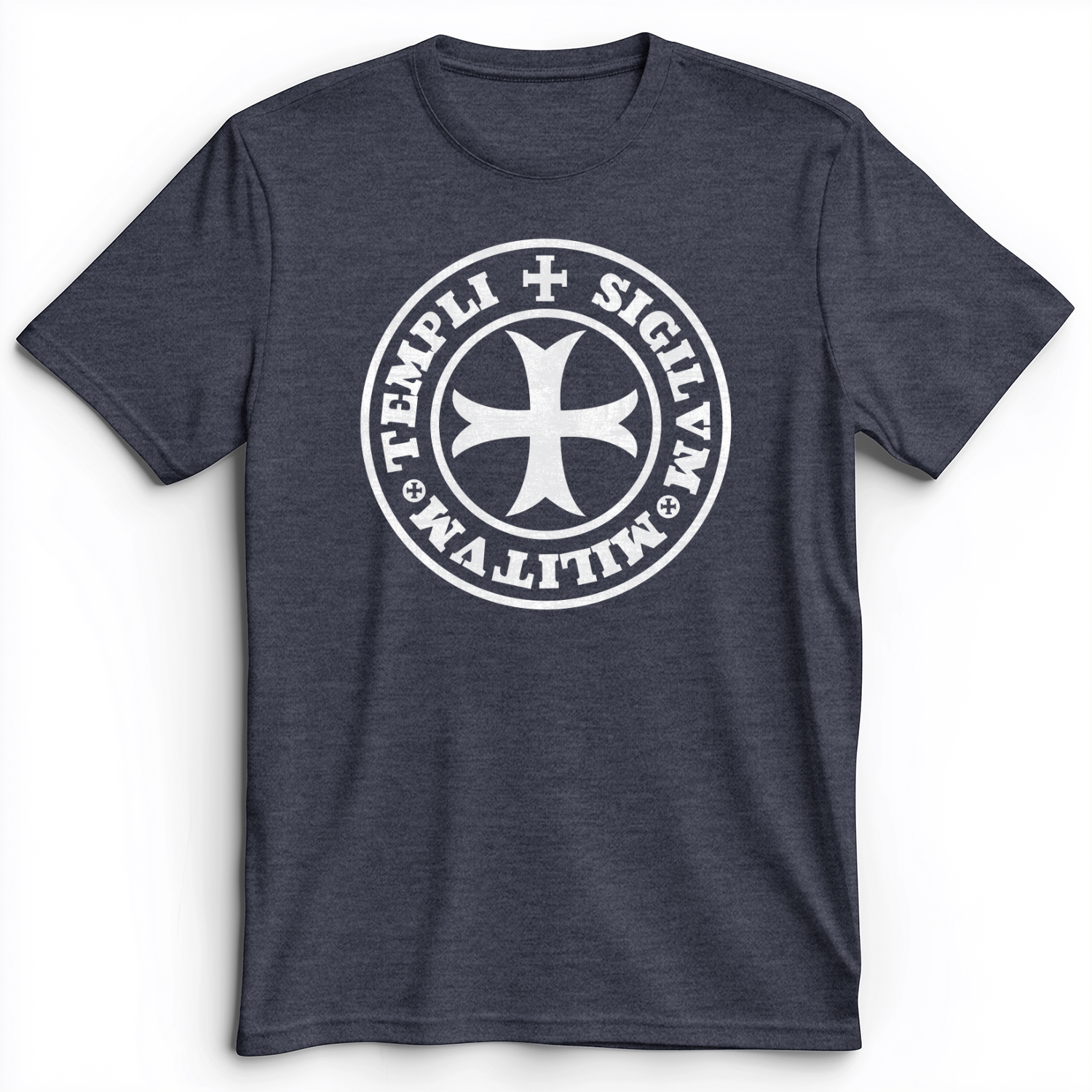 Knights Templar 2 Premium Tee Heather Navy / S