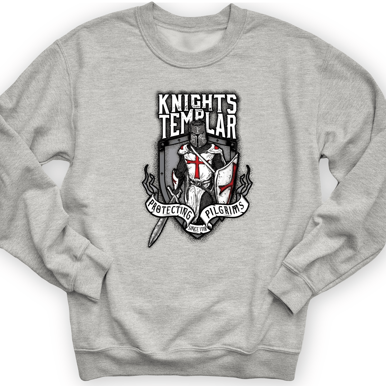 Knights Templar Crewneck Sport Grey / S