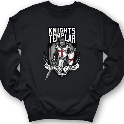 Knights Templar Crewneck Black / S