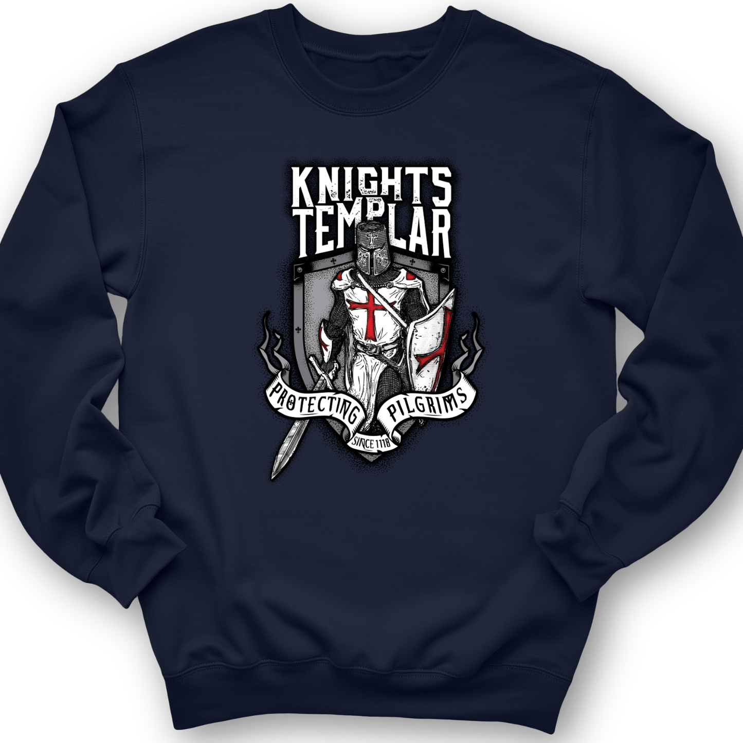 Knights Templar Crewneck Navy / S