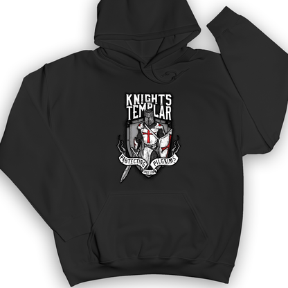 Knights Templar Hoodie Black / S