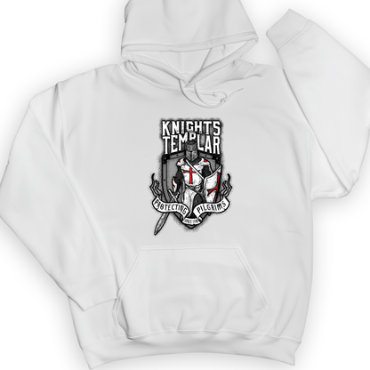 Knights Templar Hoodie White / S