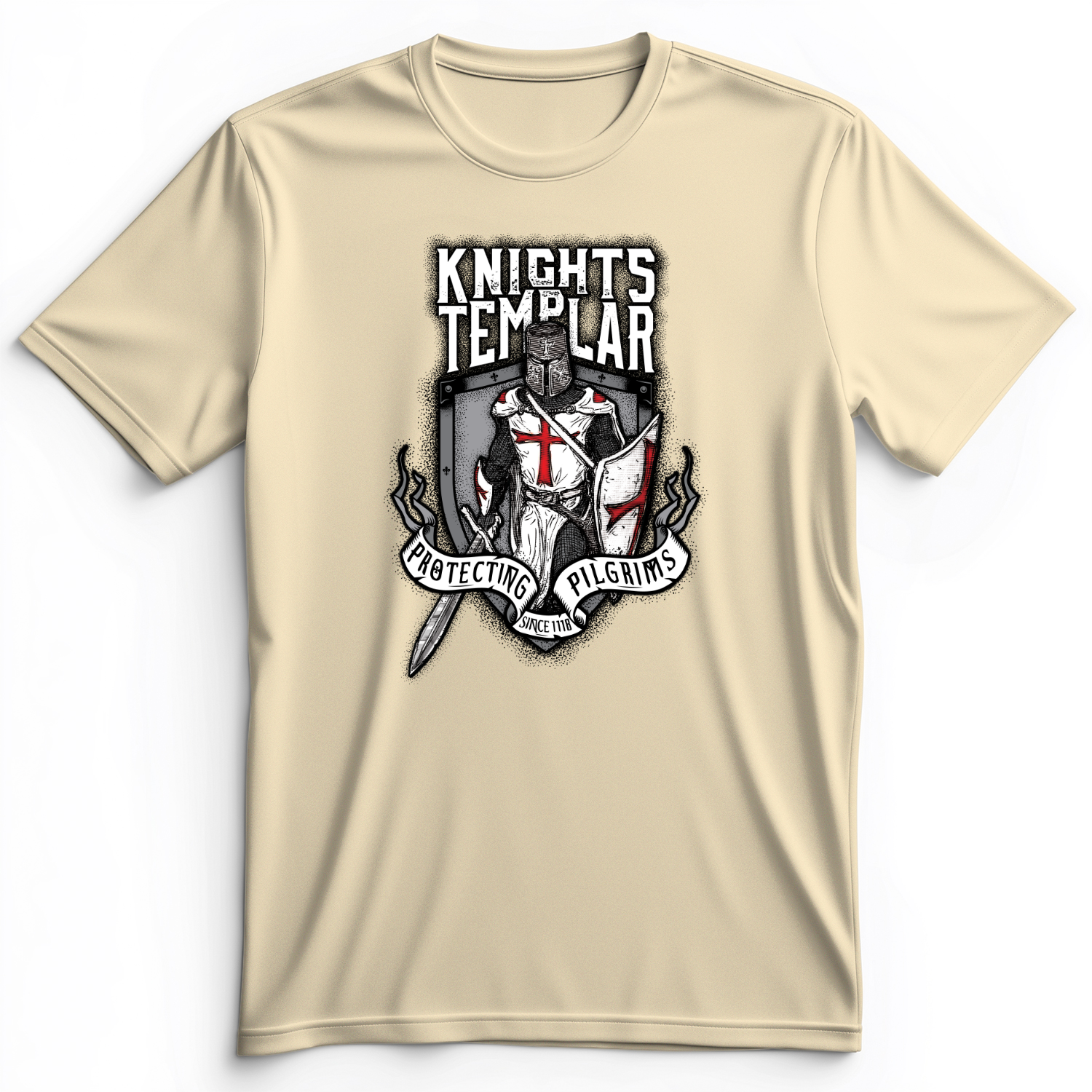 Knights Templar Premium Tee Natural / S
