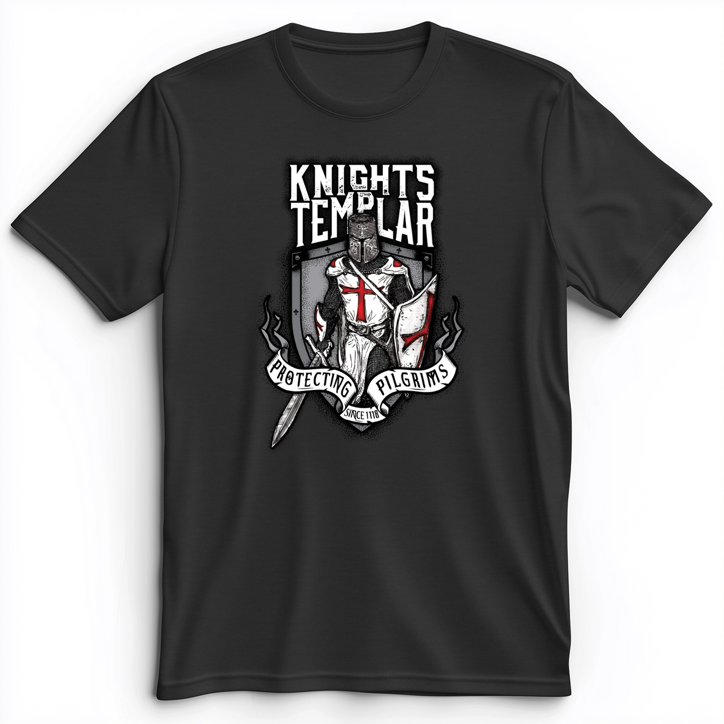 Knights Templar Premium Tee Dark Grey Heather / S
