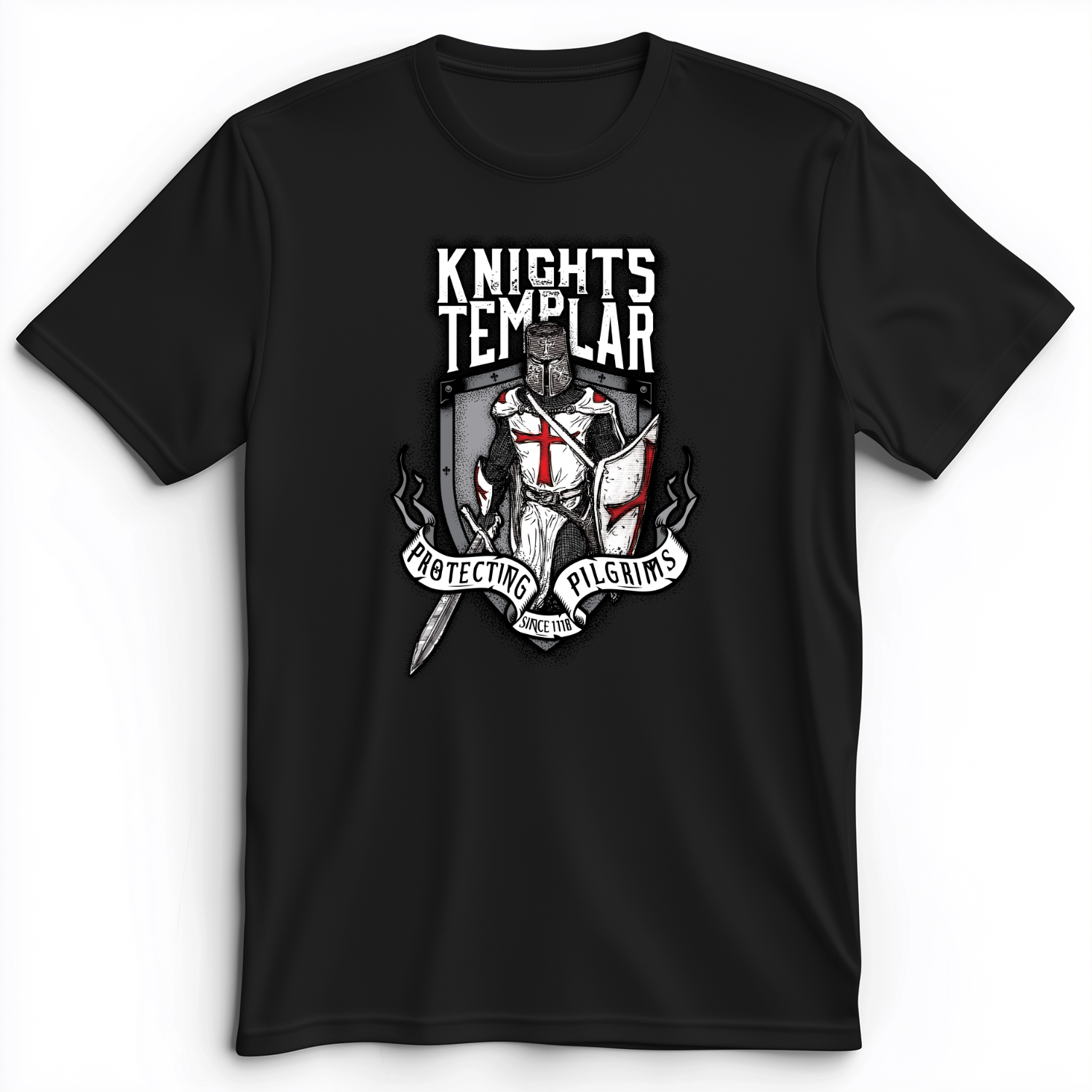 Knights Templar Premium Tee Black / S