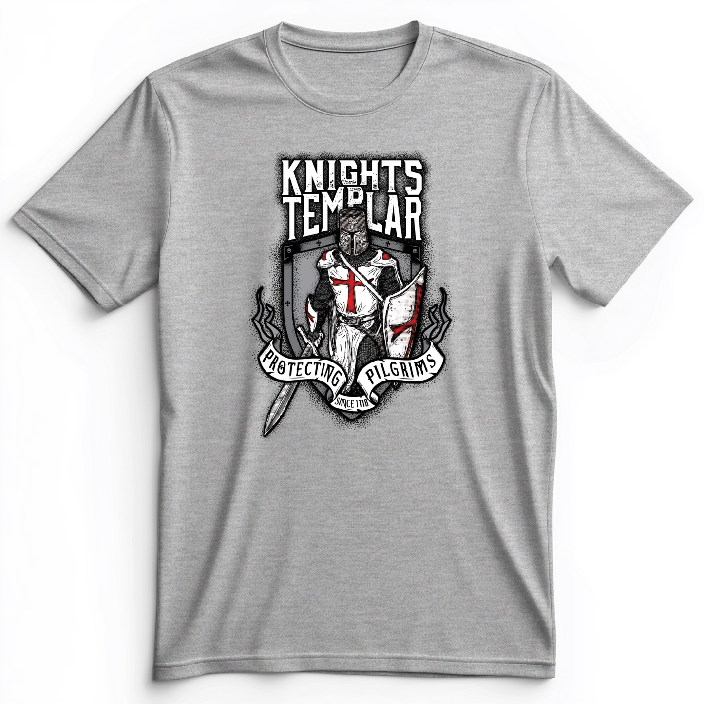 Knights Templar Premium Tee Athletic Heather / S