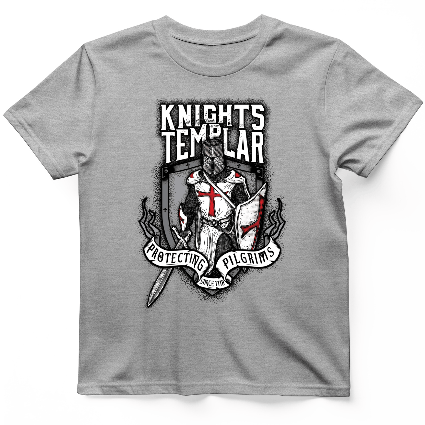 Knights Templar T-Shirt Sport Grey / S