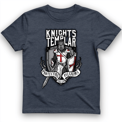 Knights Templar T-Shirt Heather Navy / S