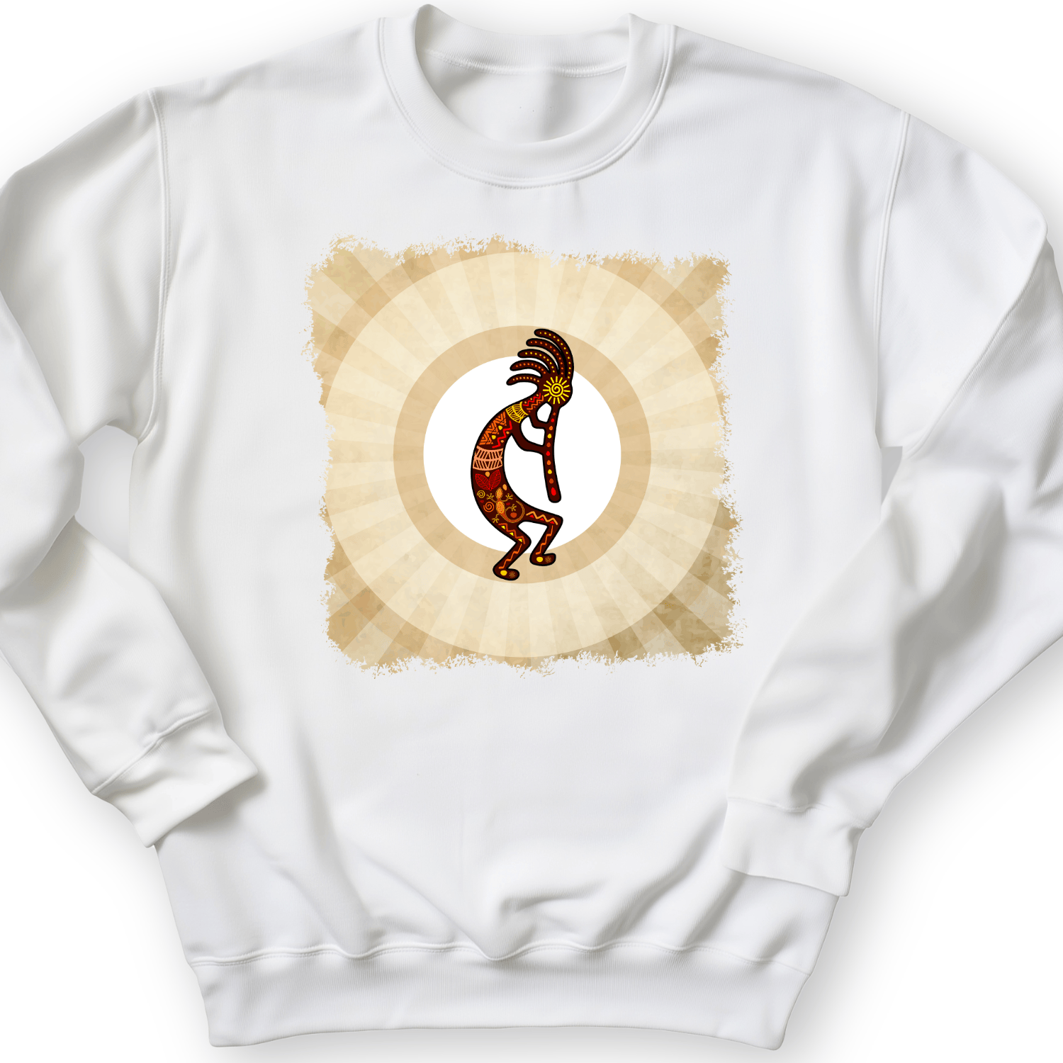 Kokopelli Crewneck White / S