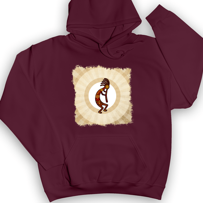 Kokopelli Hoodie Maroon / S