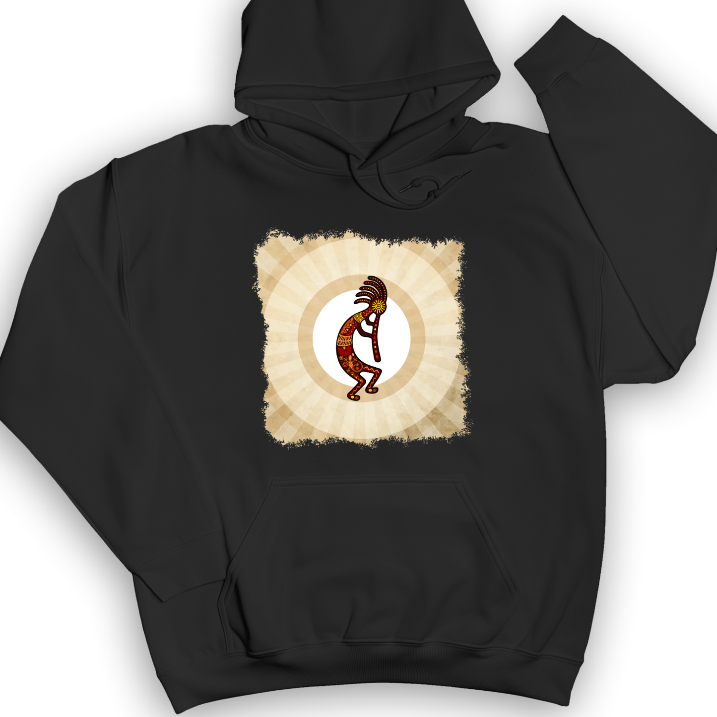 Kokopelli Hoodie Black / S