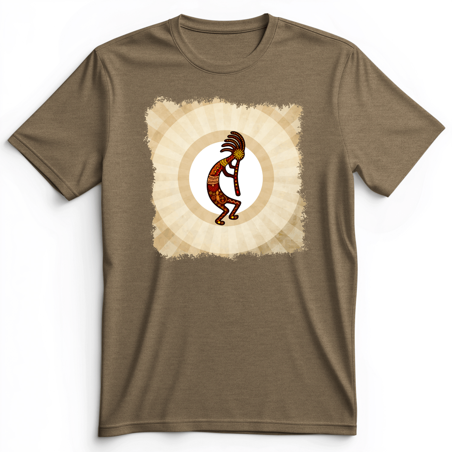 Kokopelli Premium Tee Heather Olive / S