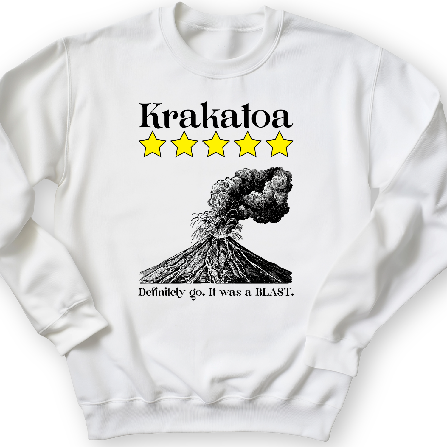 Krakatoa 5 Star Crewneck White / S