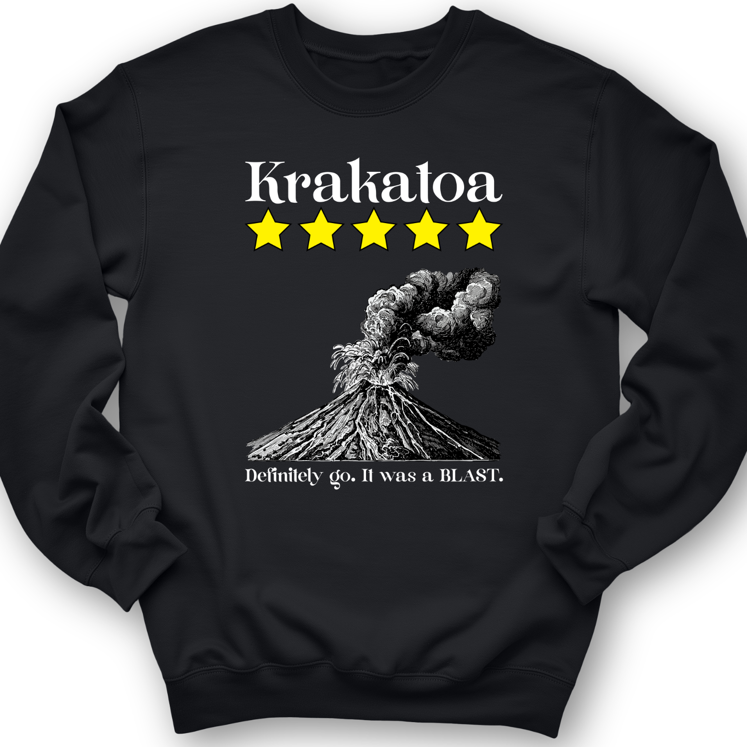 Krakatoa 5 Star Crewneck Black / S