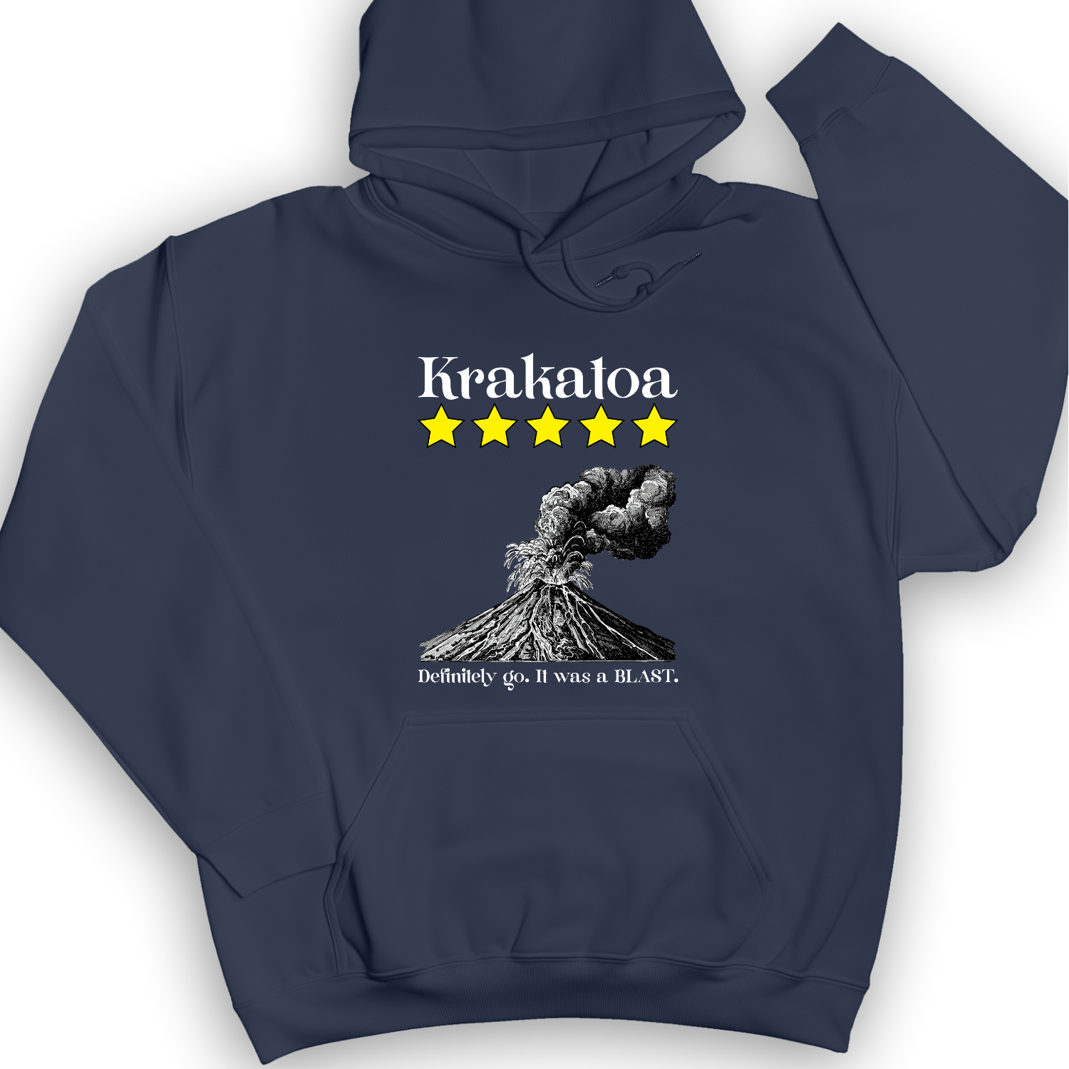 Krakatoa 5 Star Hoodie Navy / S